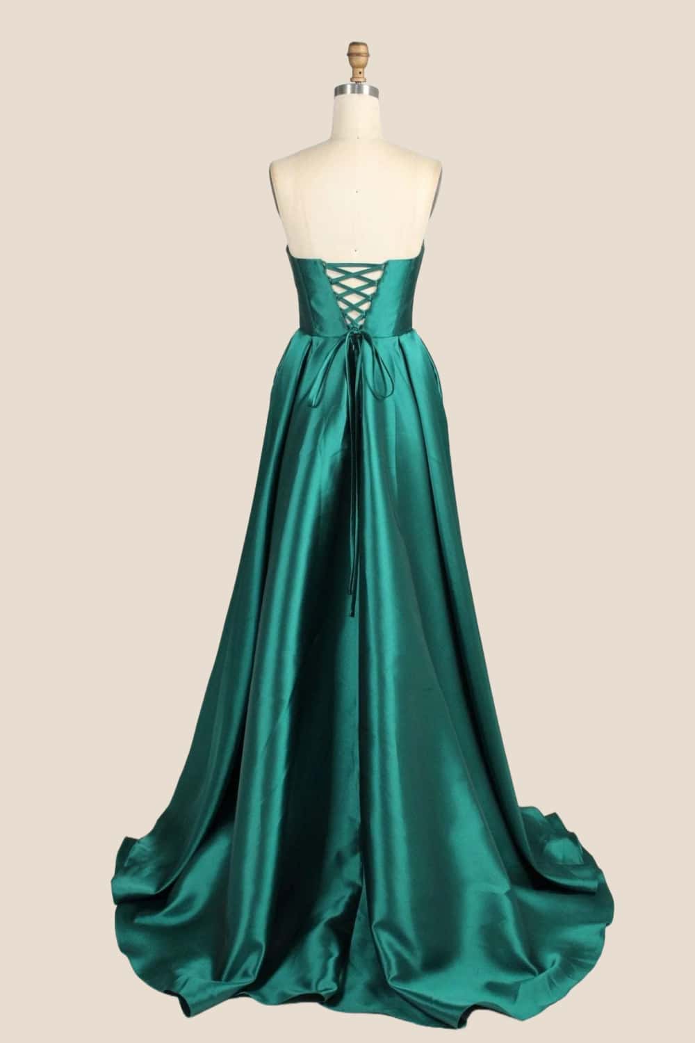 Cowl Neck Yellow Satin A-line Formal Dress