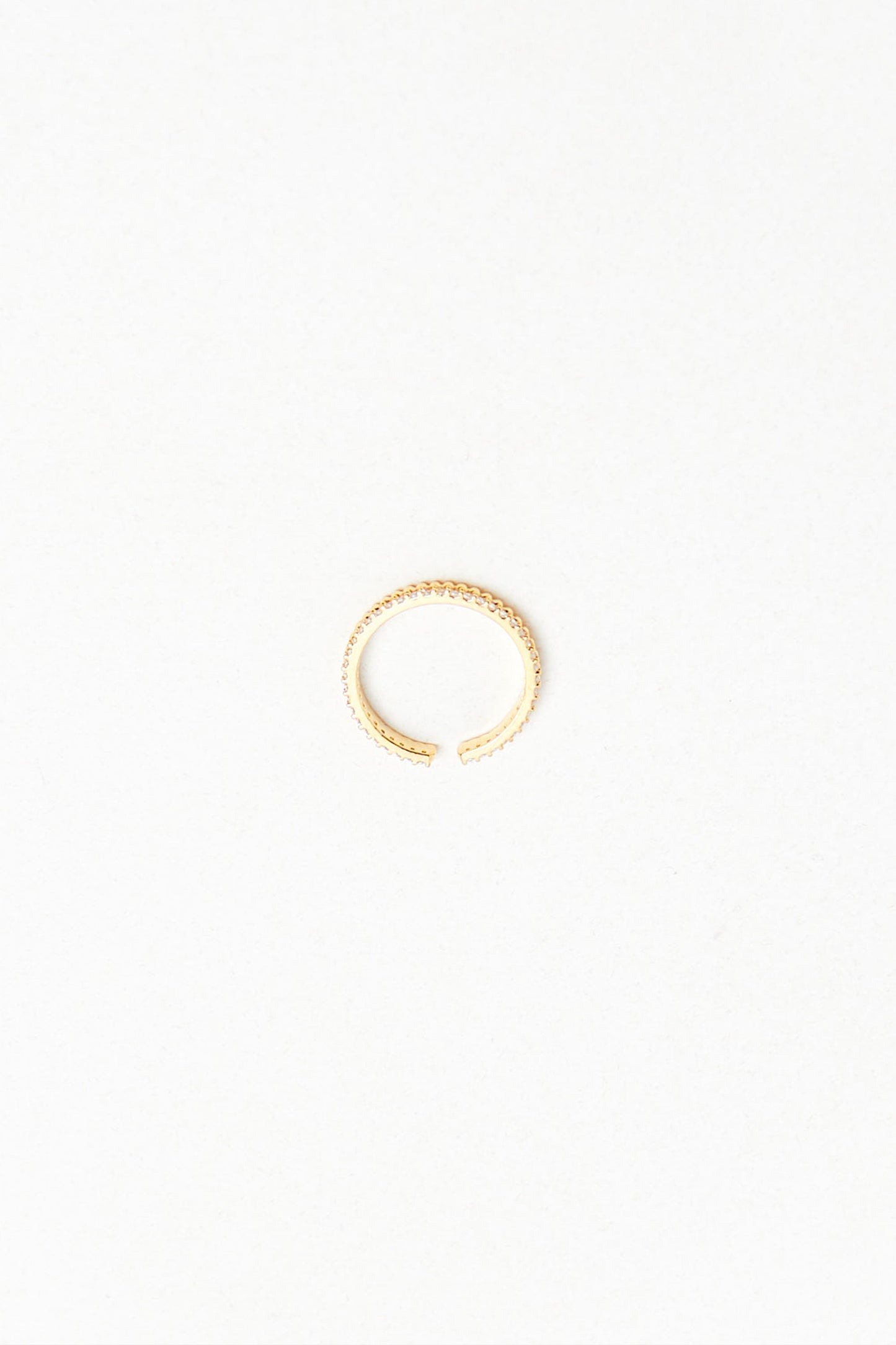 ADJUSTABLE ZIRCONIA BEADED RING