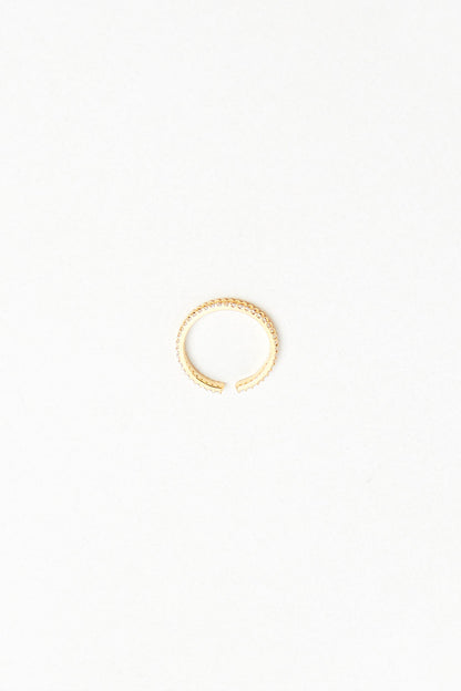 ADJUSTABLE ZIRCONIA BEADED RING