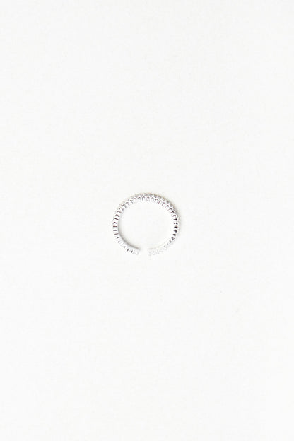 ADJUSTABLE ZIRCONIA BEADED RING