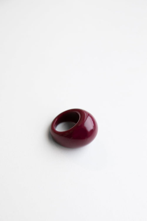 CHUNKY STONE DOME RING