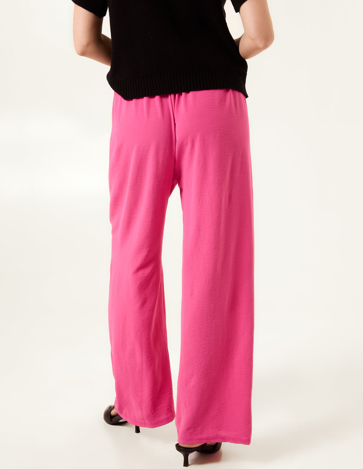 Drawstring Wide Leg Trousers