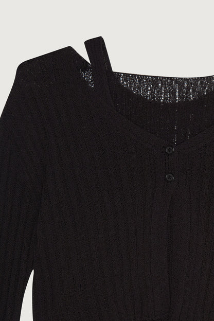 KNIT CARDIGAN AND TANK SET