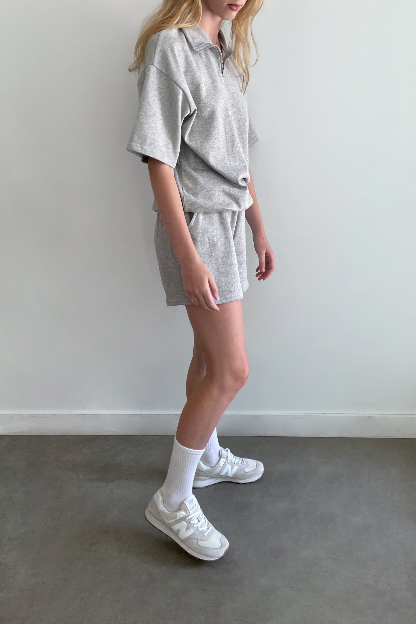 HALF ZIP AND SHORT SET