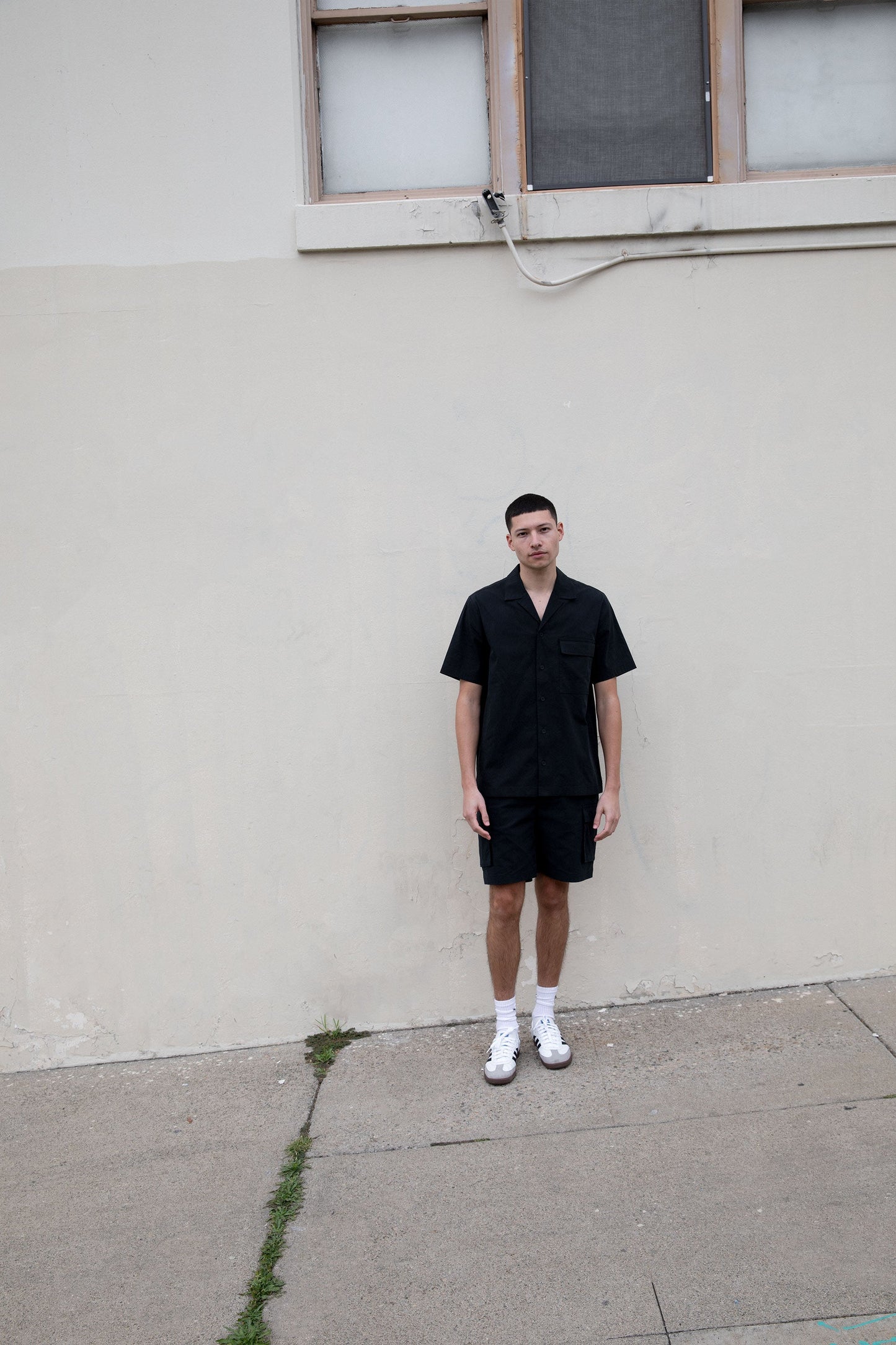 COTTON NYLON CARGO SHIRT