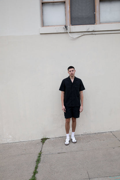 COTTON NYLON CARGO SHIRT