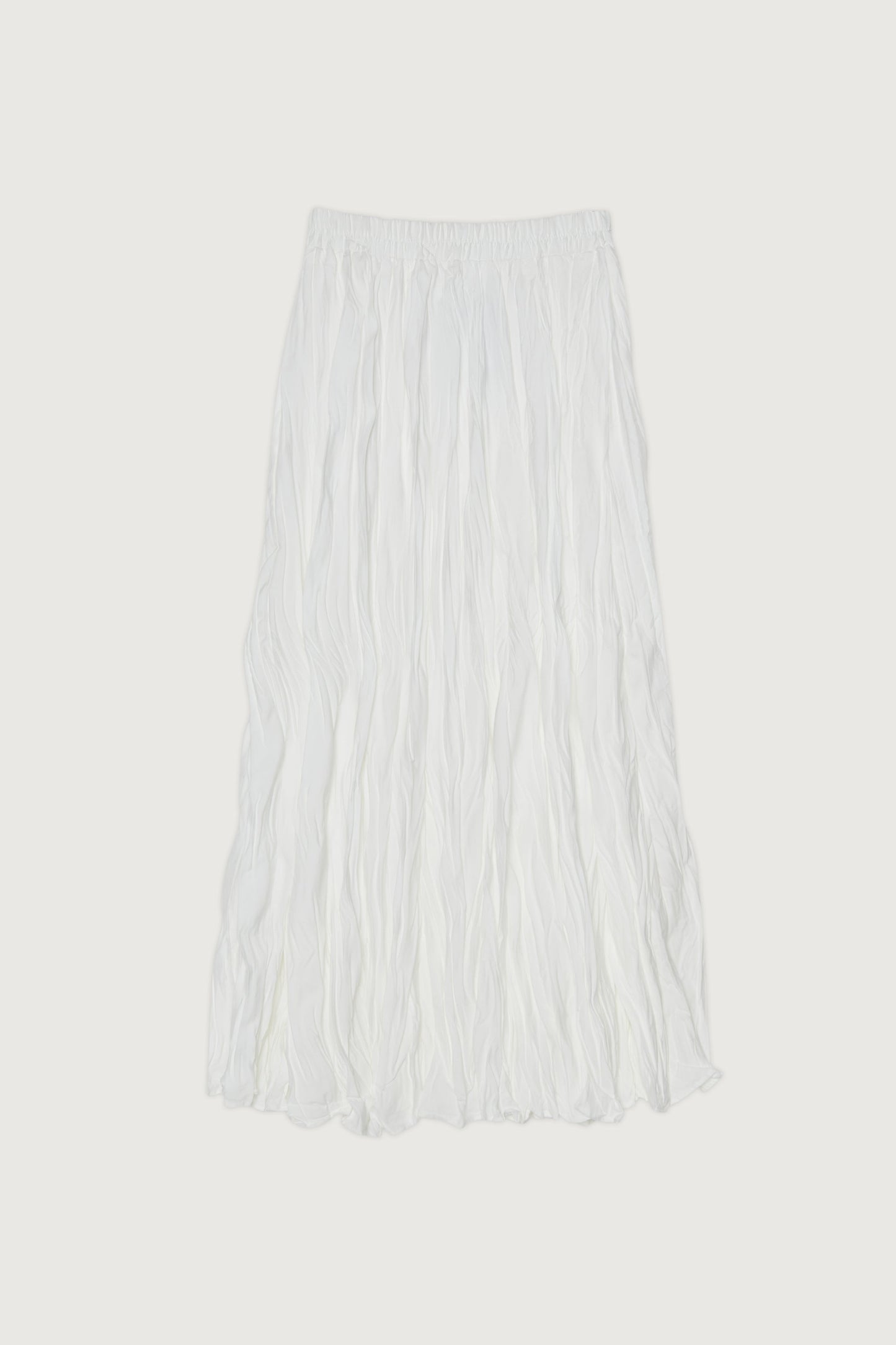 CRINKLED MIDI SKIRT