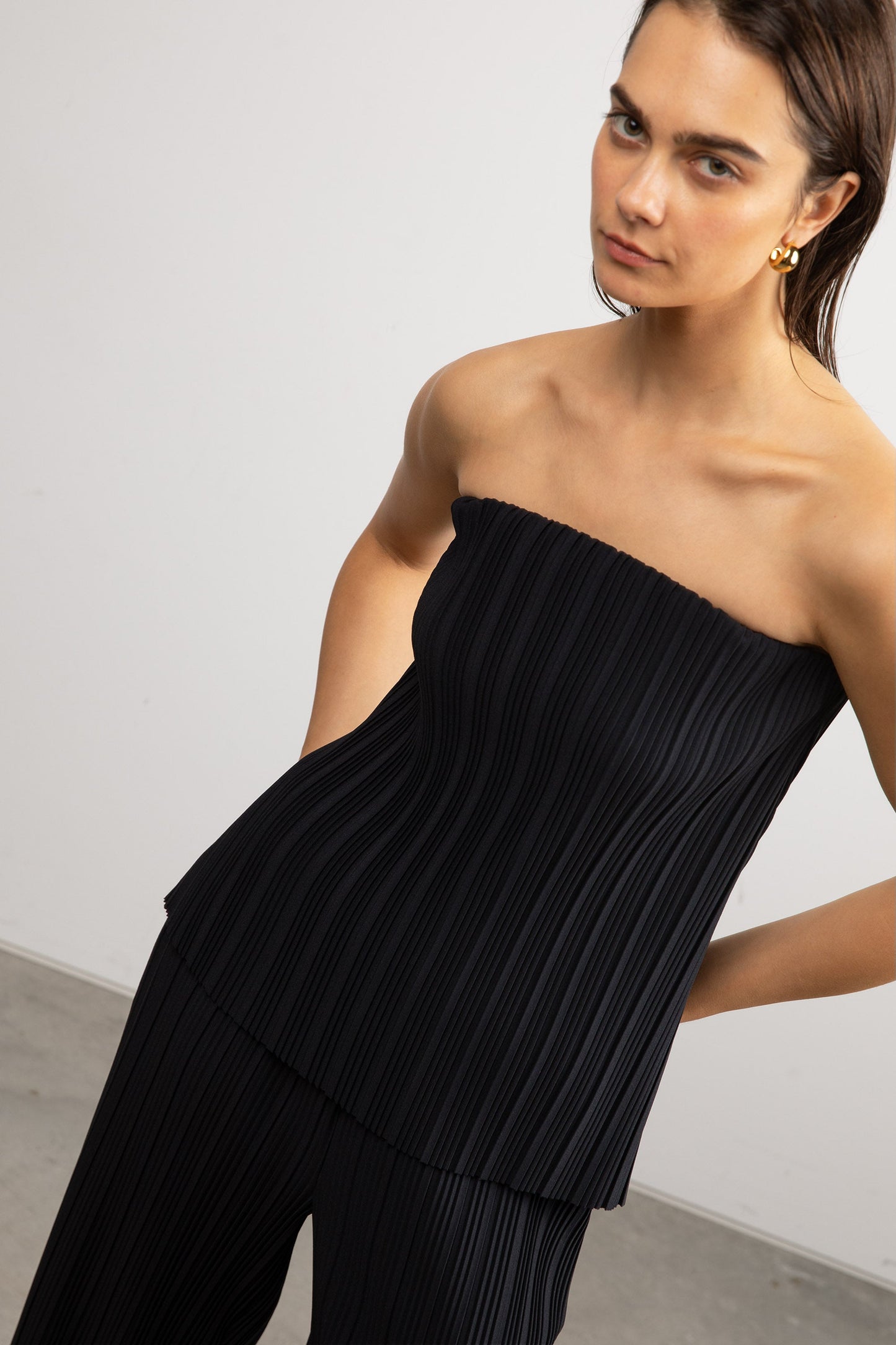 PLEATED TUBE TOP