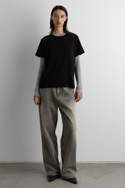 MIDWEIGHT COTTON CREWNECK T-SHIRT