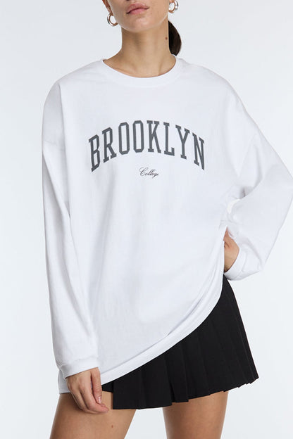 OVERSIZED BROOKLYN LONG SLEEVE TOP