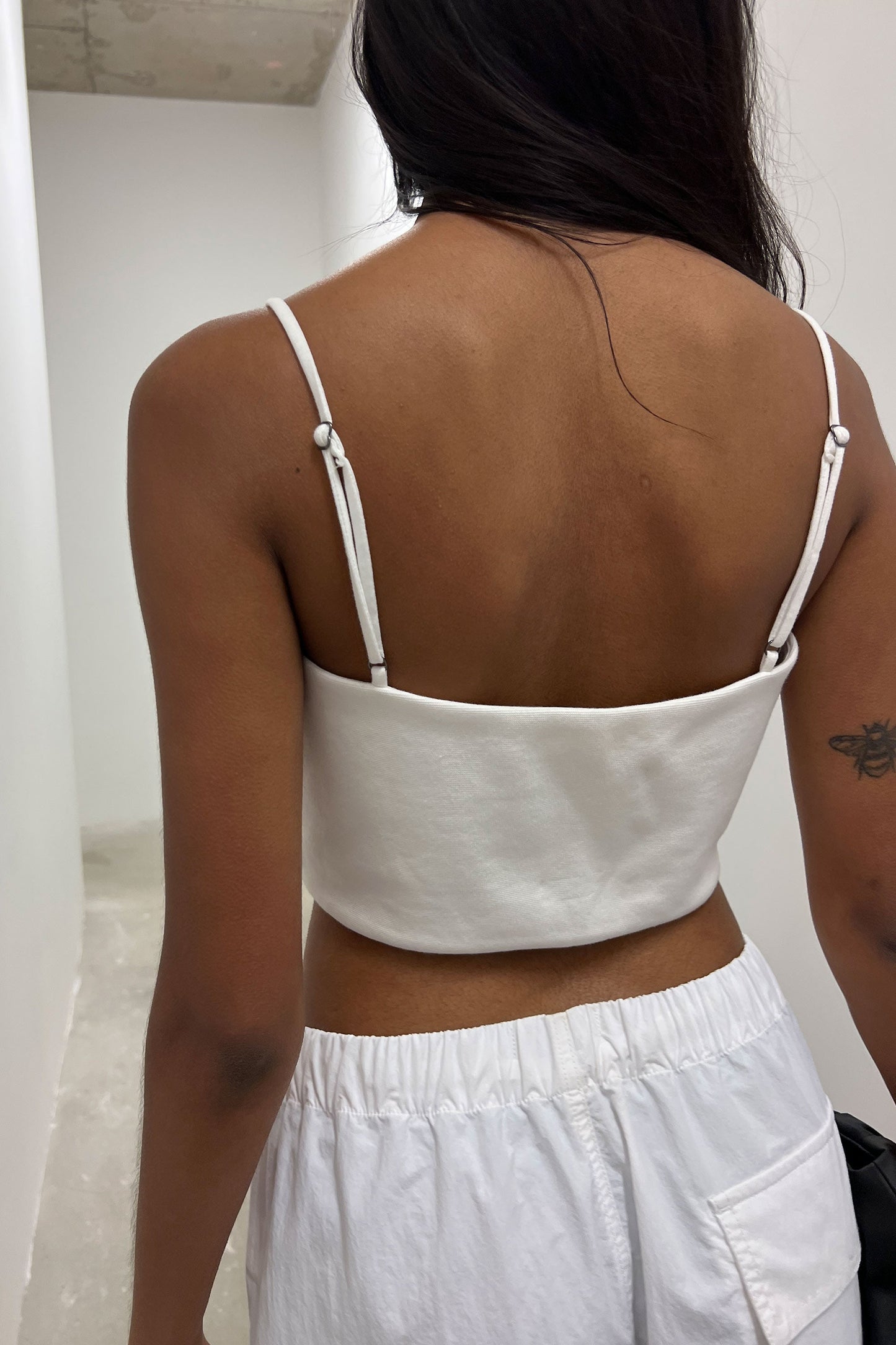 PONTE KNIT CORSET TANK