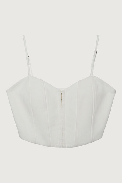 PONTE KNIT CORSET TANK