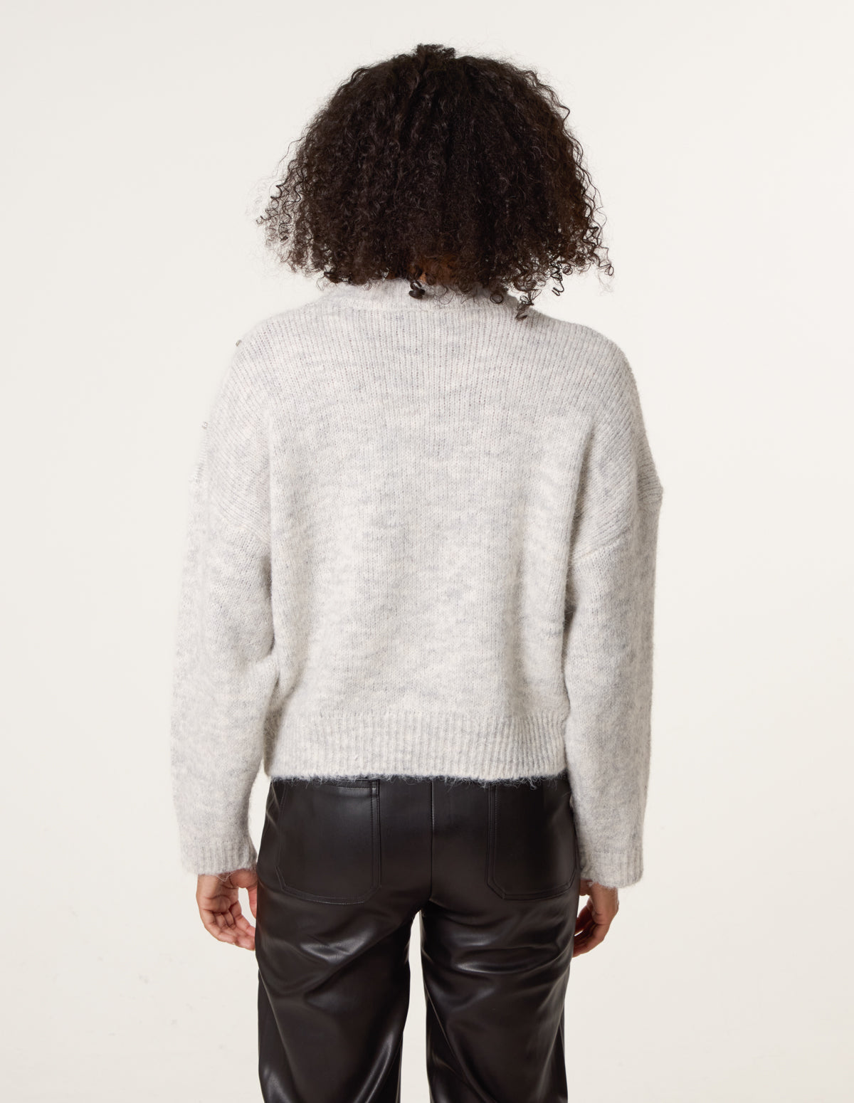 Diamante Round Neck Jumper