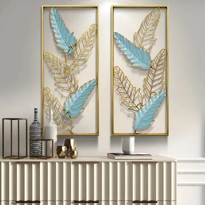 Aureate Petals Frame Metal Art Wall