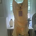Chasing The Fun Satin Mini Dress Yellow