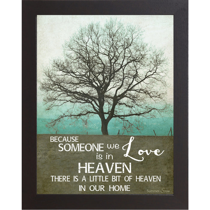 Because Someone We Love Is in Heaven – Sympathy Memorial Wall Art | SS9854 - Summer Snow Art