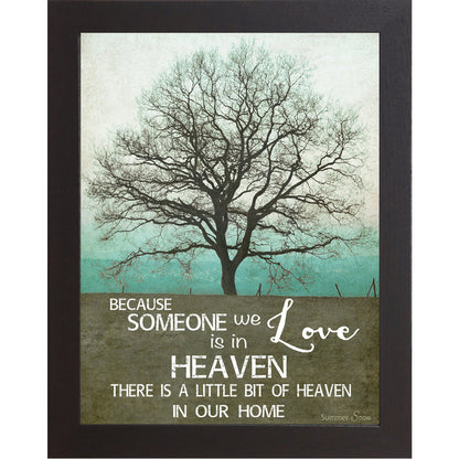 Because Someone We Love Is in Heaven – Sympathy Memorial Wall Art | SS9854 - Summer Snow Art