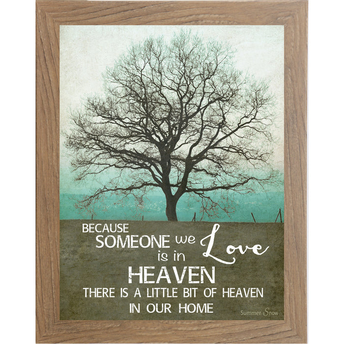 Because Someone We Love Is in Heaven – Sympathy Memorial Wall Art | SS9854 - Summer Snow Art