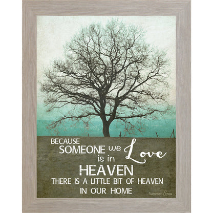 Because Someone We Love Is in Heaven – Sympathy Memorial Wall Art | SS9854 - Summer Snow Art
