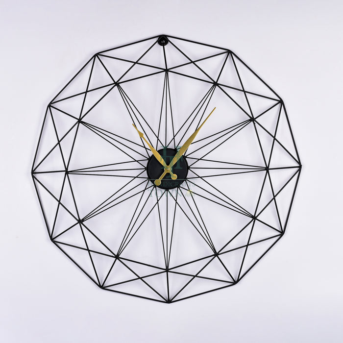 Black Metal Wall Clock