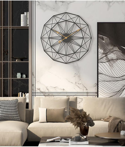 Black Metal Wall Clock