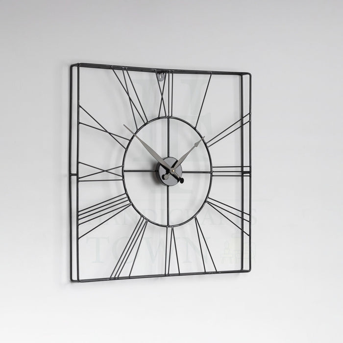 Black square Wall clock