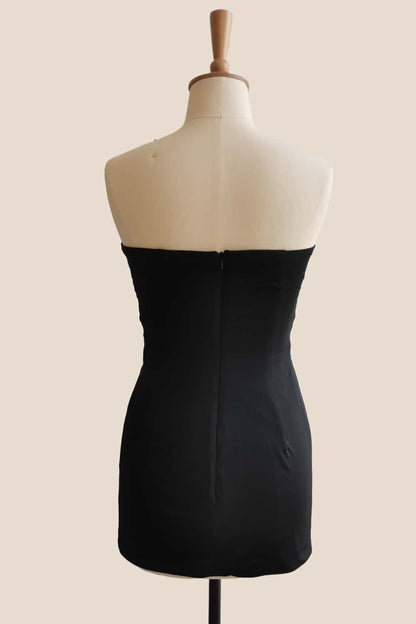 Double Twists Yellow Fitted Mini Dress