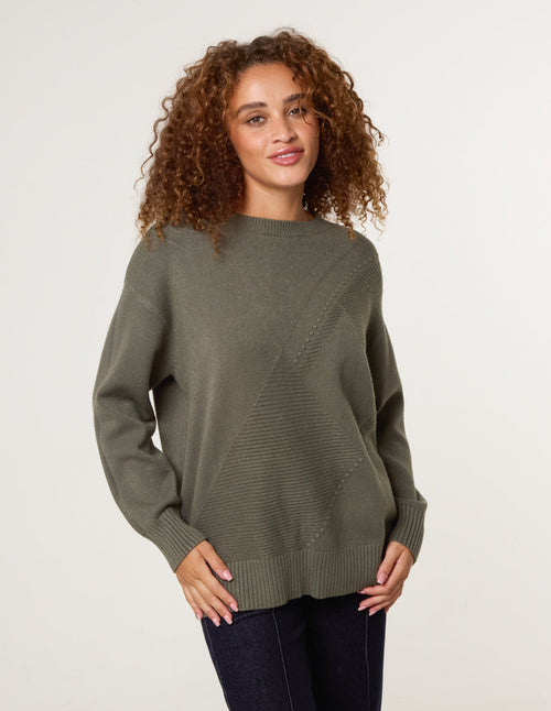 Argyle Stitch Detail Jumper