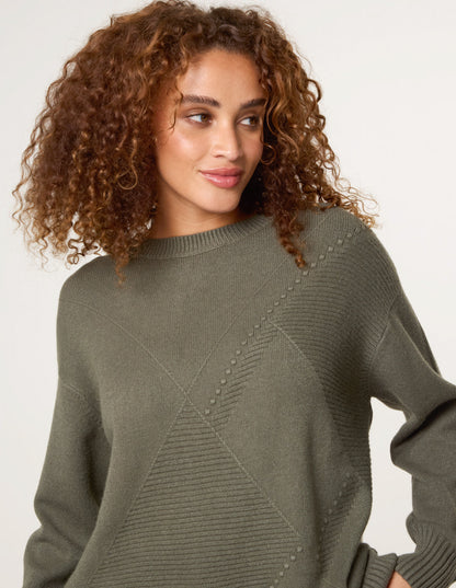 Argyle Stitch Detail Jumper