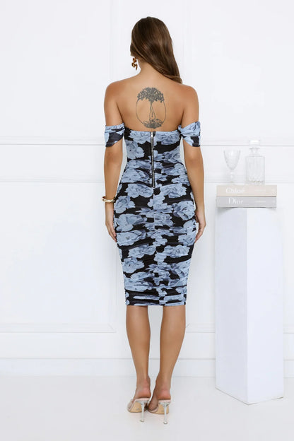 Club Fit Midi Dress Blue