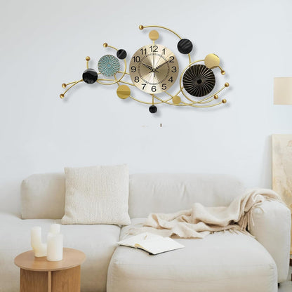 Chrono-Bloom Metal Wall Clock