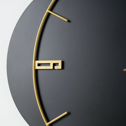 Creative Black Metal Wall Clock