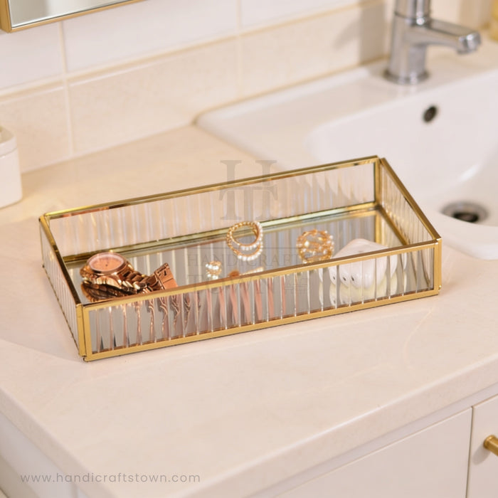 Crystal Rib Vanity Tray