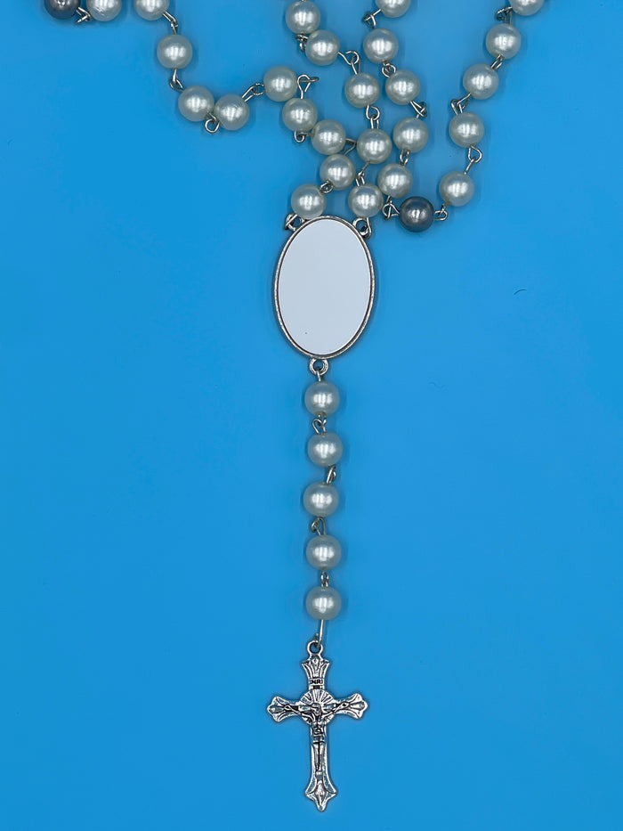 Custom Rosary • Photo Personalized Rosary • Keepsake • Memorial Rosary • Prayer
