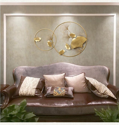 Double circle wall art