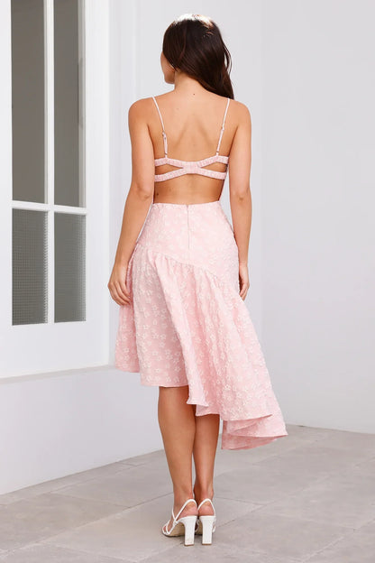 Delicacies Midi Dress Pink