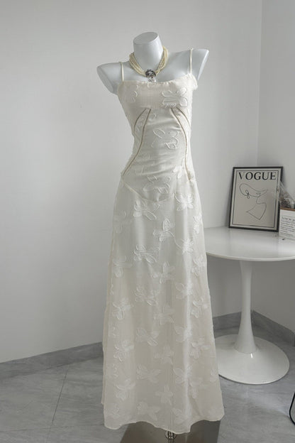 Dreamy Green Straps Long Dress