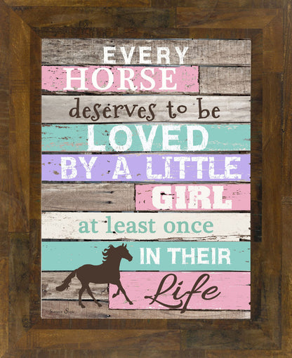 Every Horse Deserves To Be Loved By A Little Girl Blocking SS9999 - Summer Snow Art