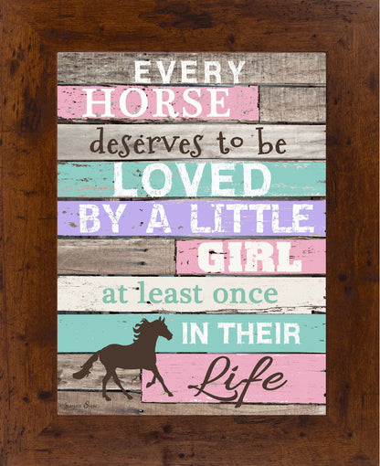 Every Horse Deserves To Be Loved By A Little Girl Blocking SS9999 - Summer Snow Art