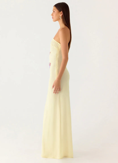 Amelle Maxi Dress - Purple Floral