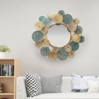 Flower Metal Wall Mirror