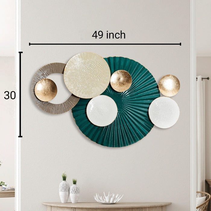 Forest Green Enormous Metal Wall Art