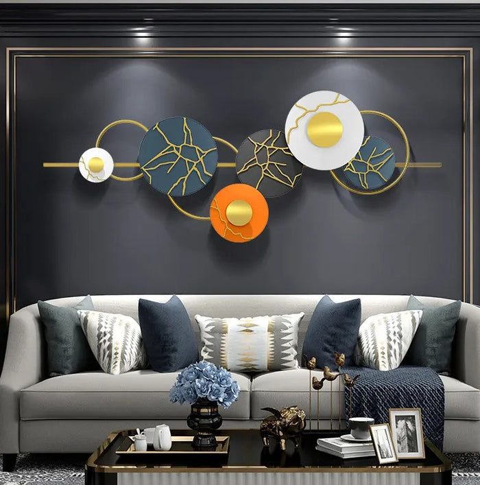 Geometric Elegance Metal Wall Art
