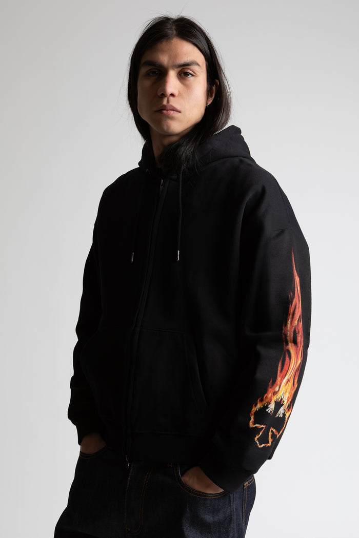 Hoodie Zip Boxy Cinderfall
