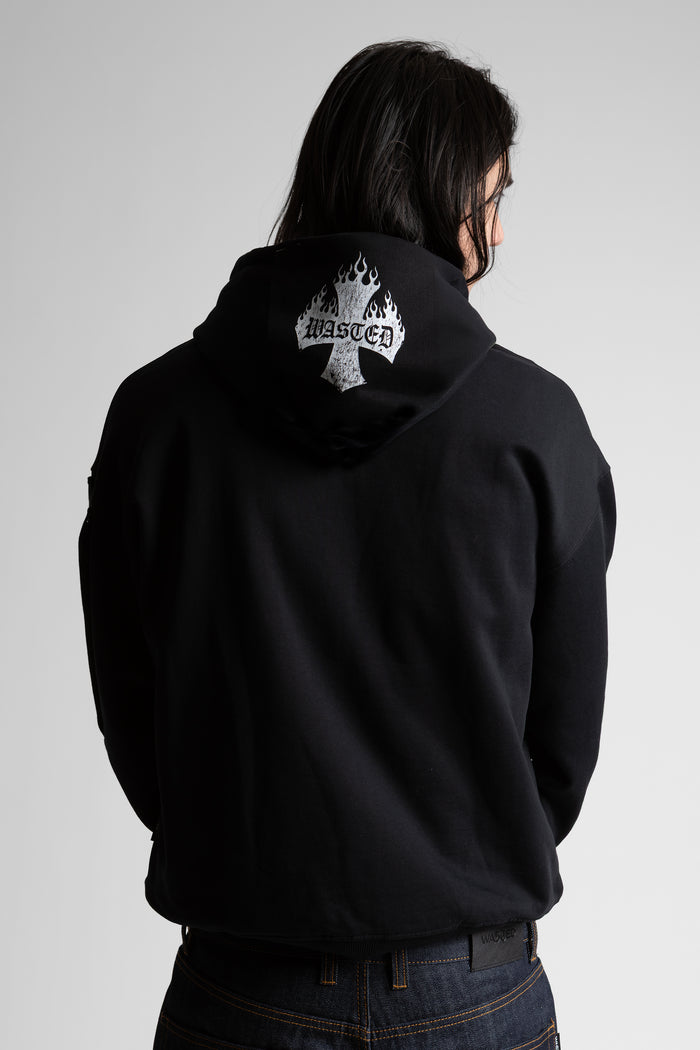Hoodie Zip Boxy Cinderfall