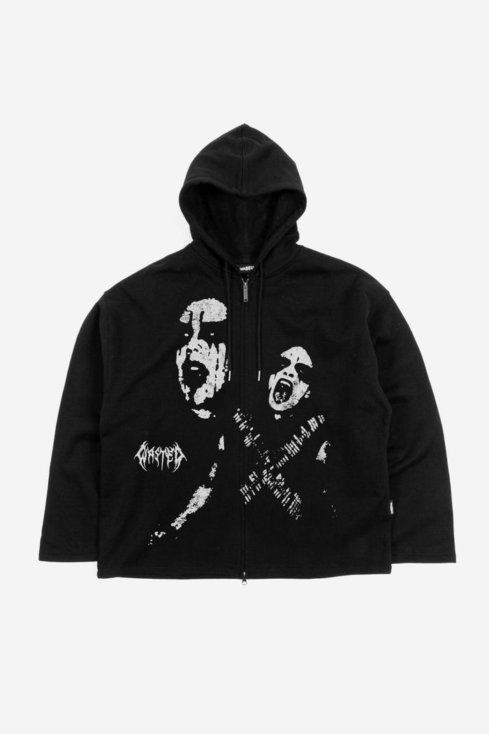 Hoodie Zip Wrath - WASTED PARIS