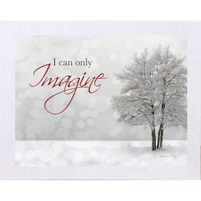 I Can Only Imagine – Cardinal Winter Framed Wall Art | Faith & Remembrance Decor (SSA09)