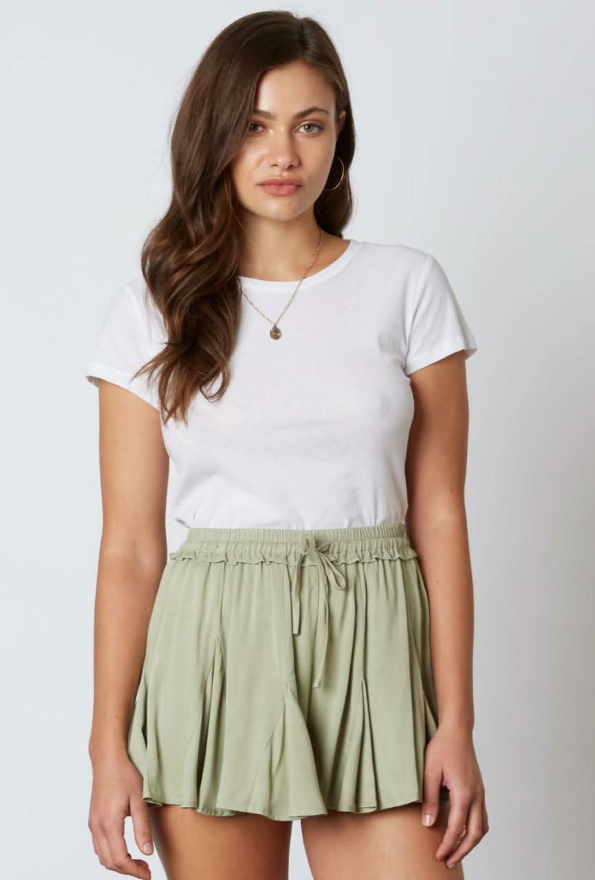 Asimina Moss Green Shorts