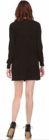 Good Vibes Black Lace Up Dress