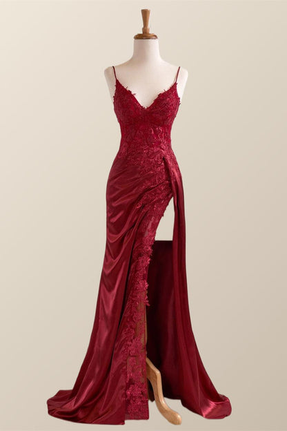 Green Appliques Mermaid Long Formal Dress